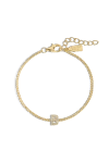 Electric Picks Initial Bracelet In Gold