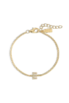Electric Picks Initial Bracelet In Gold