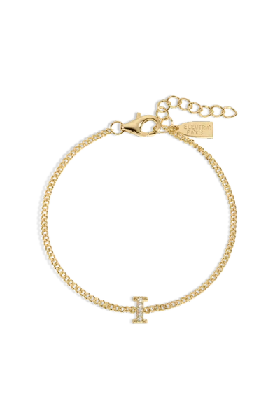Electric Picks Initial Bracelet In Gold