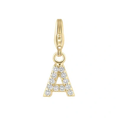 Electric Picks Initial Charm In Gold - A
