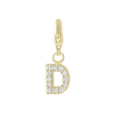 Electric Picks Initial Charm In Gold - D