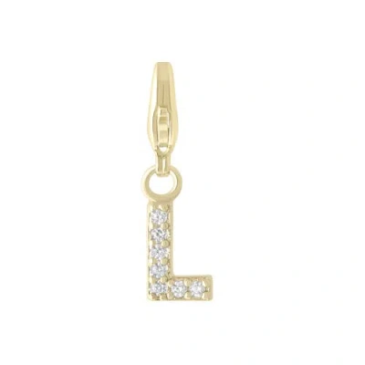 Electric Picks Initial Charm In Gold - L