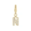Electric Picks Initial Charm In Gold - N