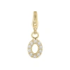Electric Picks Initial Charm In Gold - O