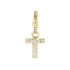 Electric Picks Initial Charm In Gold - T