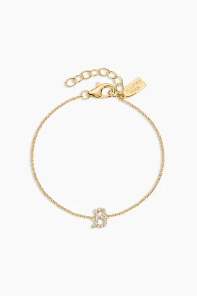 Electric Picks Just My Type Initial Bracelet In Gold