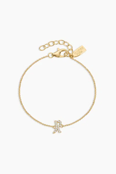 Electric Picks Just My Type Initial Bracelet In Gold