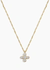 Electric Picks Kylie Clover Pendant Necklace In Burgundy