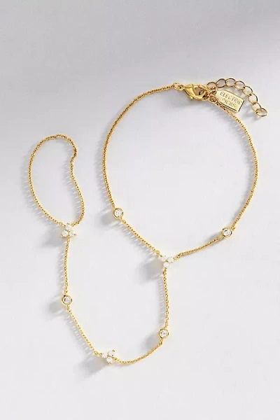 Electric Picks Lane Hand Chain In Gold