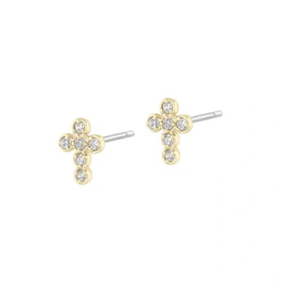 Electric Picks Like A Prayer Earrings In Gold