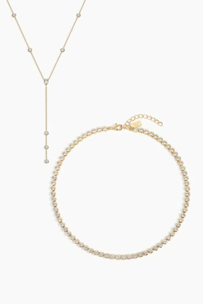 Electric Picks Mj's Perfect Necklace Set In Gold
