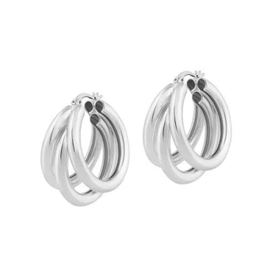 Electric Picks Nirvana Hoops In Silver
