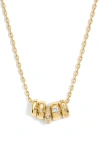 Electric Picks Oak Necklace In Pattern