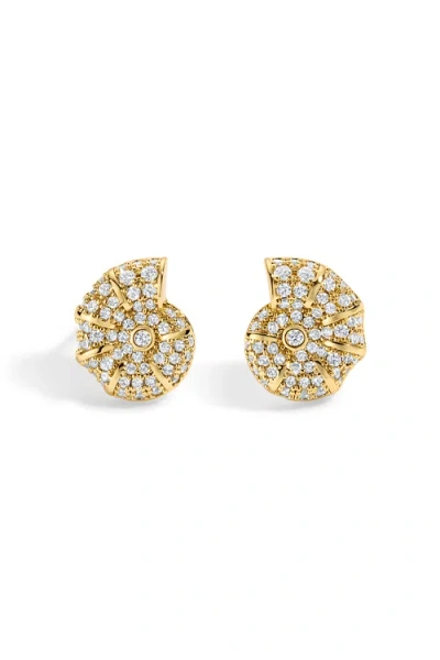 Electric Picks Ocean Studs In Gold