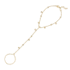 Electric Picks Palmer Hand Chain Bracelet In Yellow Gold