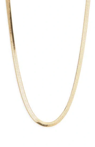 Electric Picks Python Snake Chain Necklace In Gold