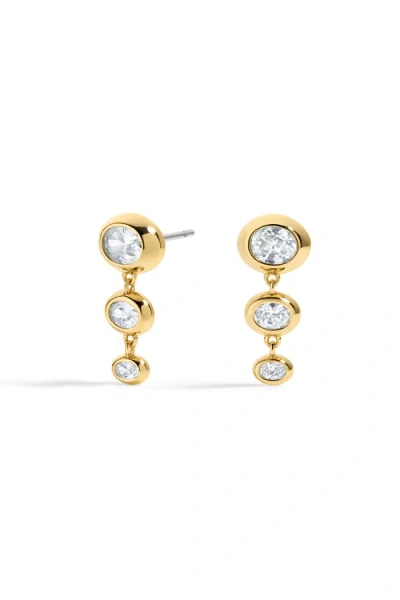 Electric Picks Rain Drop Earrings In Metallic