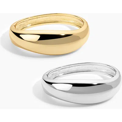 Electric Picks Rome Bangle Set Of 2 In Gold