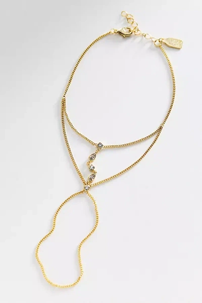 Electric Picks Runaway Hand Chain In Gold