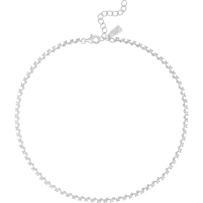 Electric Picks Runway Necklace In Silver