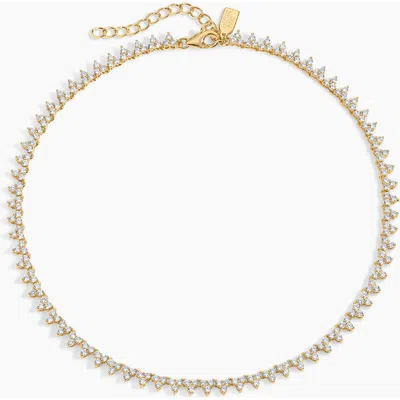 Electric Picks Sage Tennis Necklace In Brown