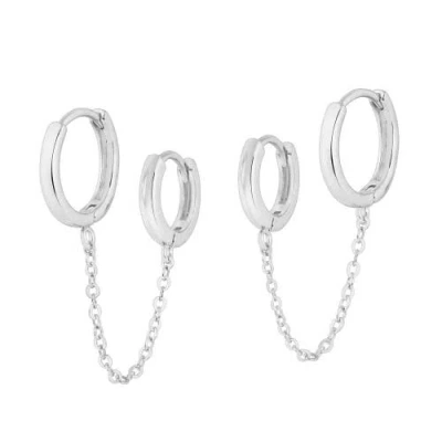 Electric Picks Shake It Off Earrings In Silver