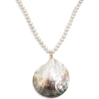 Electric Picks Shelly Necklace In Metallic