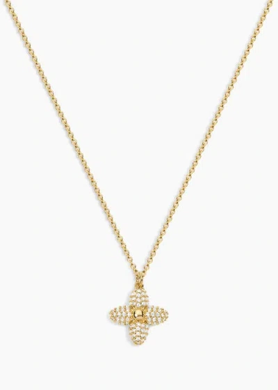 Electric Picks Showstopper Clover Necklace In Gold