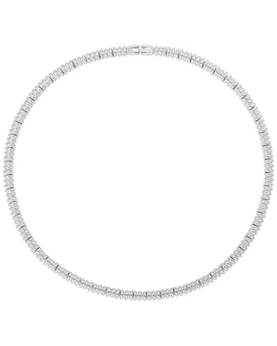 Electric Picks Silver Plated Bronx Necklace In Metallic