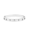 Electric Picks Silver Plated Main Character Bangle In Metallic