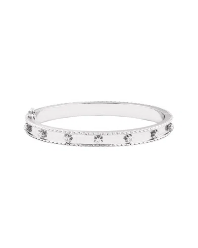 Electric Picks Silver Plated Main Character Bangle In Metallic