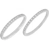 Electric Picks Sloane Ring Set Of 2 In Silver