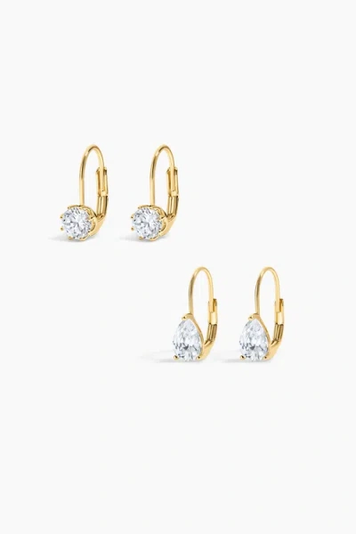 Electric Picks The Aston Earring Set Of 2 In Burgundy