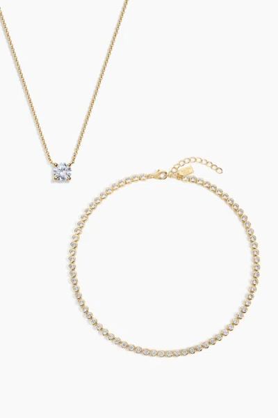 Electric Picks The One Necklace Set Of 2 In Gold