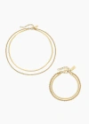 Electric Picks Twice As Nice Necklace And Bracelet Set Of 2 In Gold