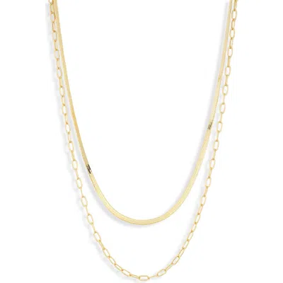 Electric Picks Two Chains Necklace In Red
