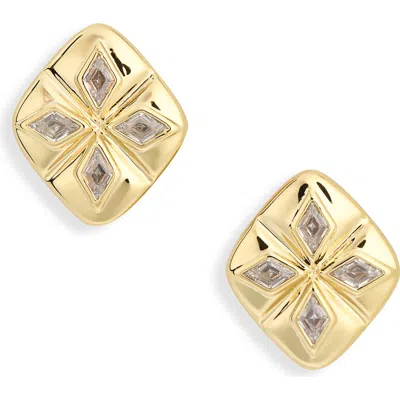 Electric Picks Vaughn Cubic Zirconia Stud Earrings In Pattern