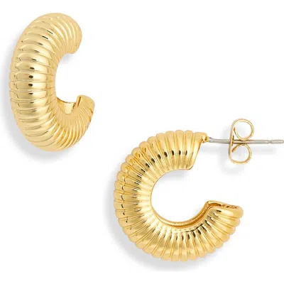 Electric Picks West Hoop Earrings In Red