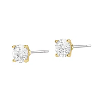 Electric Picks Women's 5mm Stud Earrings In Silver