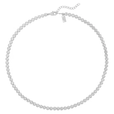 Electric Picks Women's Jewel Necklace In Silver