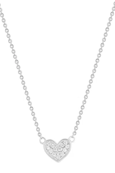 Electric Picks Women's Whole Heart Necklace In Silver