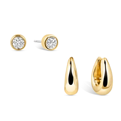 Electric Picks Xdanielle Eilers Worthy Studs And Capable Hoops In Gold