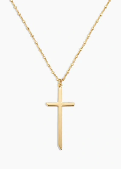 Electric Picks Xdede Raad Can't Viv Without You Cross Necklace In Gold
