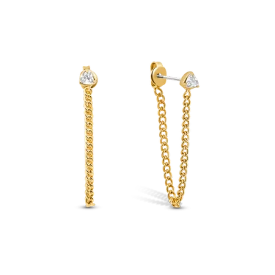 Electric Picks Xsarah & Hollie Lemon Drop Earrings In Gold