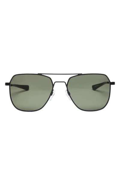 Electric Rodeo 55mm Polarized Aviator Sunglasses In Green