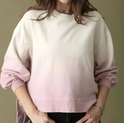 Electric & Rose Apollo Sweatshirt Ombre In Dusty Rose/cloud In Pink
