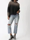 Electric & Rose Apollo Sweatshirt Sunbleach In Black