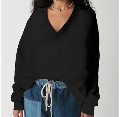 Electric & Rose Ava Sweatshirt In Onyx In Black