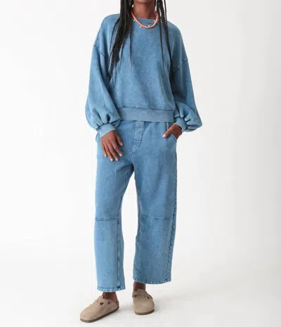 Electric & Rose Balloon Sweatshirt In Acid Indigo