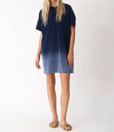 Electric & Rose Baxter T-shirt Dress In Sunbleach Indigo